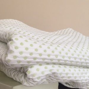 Pottery Barn Kids Green Dot Blackout Curtains